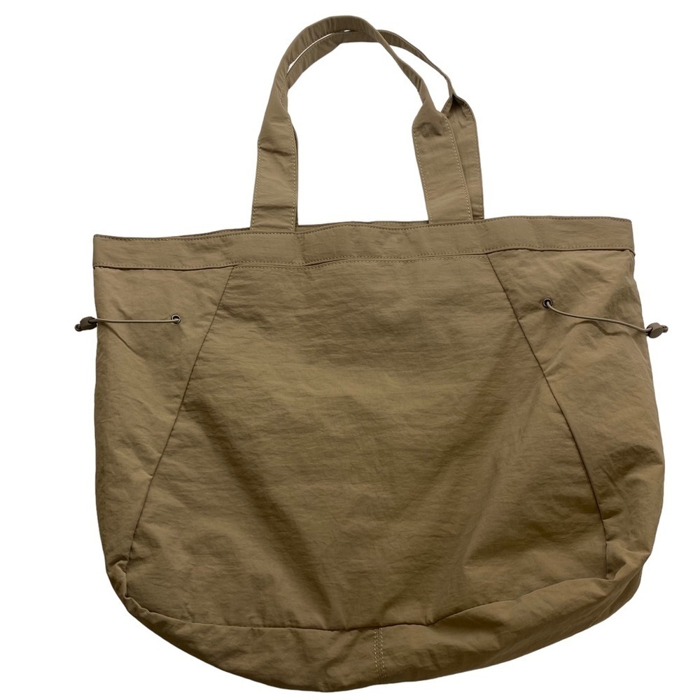 Ododos 100% Nylon Brown Women's Purse with Drawstring on Side - Lined
